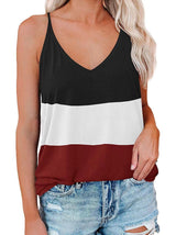 Casual Striped Sleeveless Tank Tops - Tank Tops - INS | Online Fashion Free Shipping Clothing, Dresses, Tops, Shoes - 18/05/2021 - Color_Apricot - Color_Black