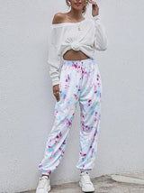 Casual Women Tie-Dye Relaxed Fit Jogger Sweatpant - Sport Pants - INS | Online Fashion Free Shipping Clothing, Dresses, Tops, Shoes - 14/05/2021 - 140521 - Color_Multicolor