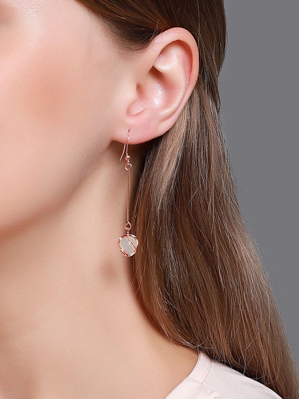 Cat Eye Stone Drop Earrings - INS | Online Fashion Free Shipping Clothing, Dresses, Tops, Shoes