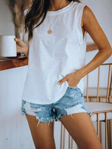 Chic Basic Solid Color Vest Cozy Blouses - Blouses - INS | Online Fashion Free Shipping Clothing, Dresses, Tops, Shoes - 04/13/2021 - Blouses - Color_Pink
