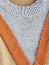 Colorblock Chevron Detail Sweater - INS | Online Fashion Free Shipping Clothing, Dresses, Tops, Shoes