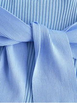 Colorblock Ribbed Bowknot Cami Tank Top - INS | Online Fashion Free Shipping Clothing, Dresses, Tops, Shoes