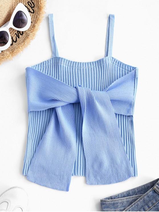 Colorblock Ribbed Bowknot Cami Tank Top - INS | Online Fashion Free Shipping Clothing, Dresses, Tops, Shoes