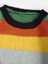 Colorblock Striped Sweater - Sweaters - INS | Online Fashion Free Shipping Clothing, Dresses, Tops, Shoes - Autumn - Casual - Daily