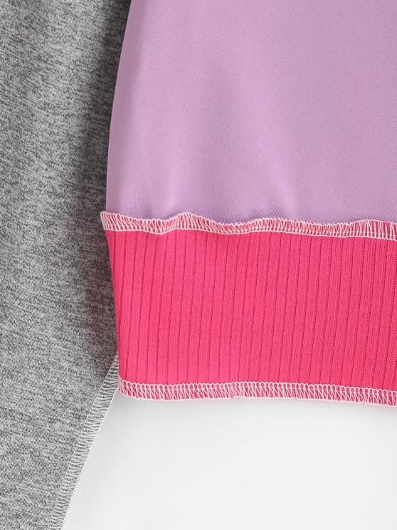 Colorblock Topstitching Crop T Shirt - INS | Online Fashion Free Shipping Clothing, Dresses, Tops, Shoes