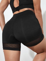 Contrast Mesh Sports Shorts - INS | Online Fashion Free Shipping Clothing, Dresses, Tops, Shoes
