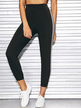 Contrast Taped Side Pants - INS | Online Fashion Free Shipping Clothing, Dresses, Tops, Shoes