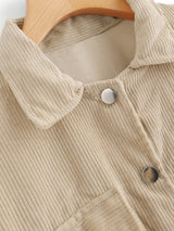 Corduroy Dual Pocket Jacket - INS | Online Fashion Free Shipping Clothing, Dresses, Tops, Shoes