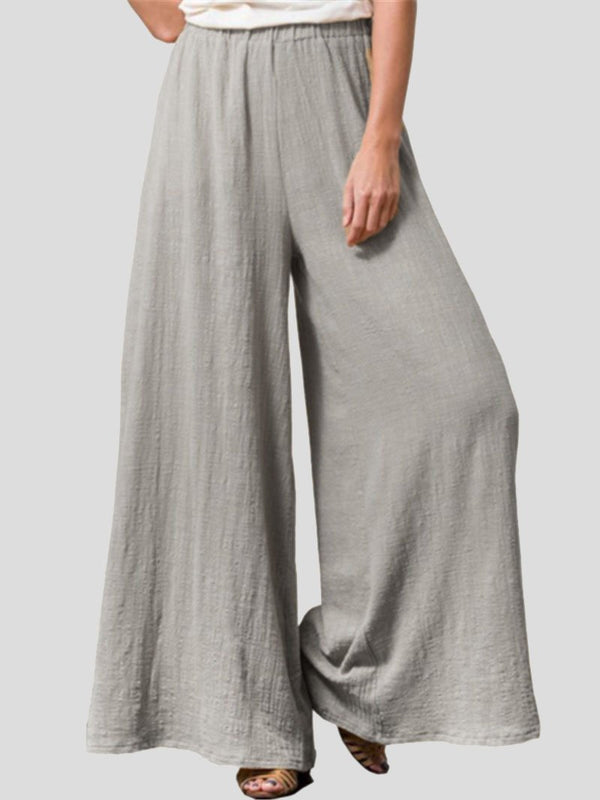 Cotton And Linen Loose Wide-Leg Casual Pants - Pants - INS | Online Fashion Free Shipping Clothing, Dresses, Tops, Shoes - 17/07/2021 - 20-30 - Bottom