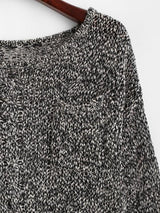 Crew Neck Heathered Front Pocket Sweater - Sweaters - INS | Online Fashion Free Shipping Clothing, Dresses, Tops, Shoes - 02/09/2021 - Casual - Color_Gray