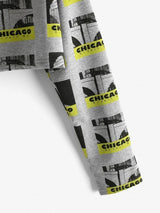 Cropped CHICAGO Graphic Sweatshirt - INS | Online Fashion Free Shipping Clothing, Dresses, Tops, Shoes