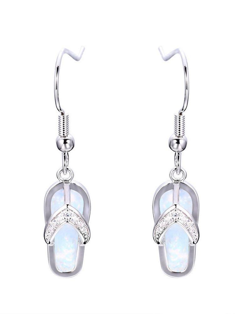 Crystal Flip Flop Earring - Earrings - INS | Online Fashion Free Shipping Clothing, Dresses, Tops, Shoes - 02/19/2021 - Accs & Jewelry - Blue