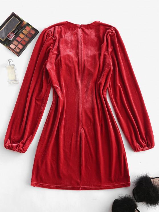Cupped Velvet Bodycon Mini Dress - INS | Online Fashion Free Shipping Clothing, Dresses, Tops, Shoes