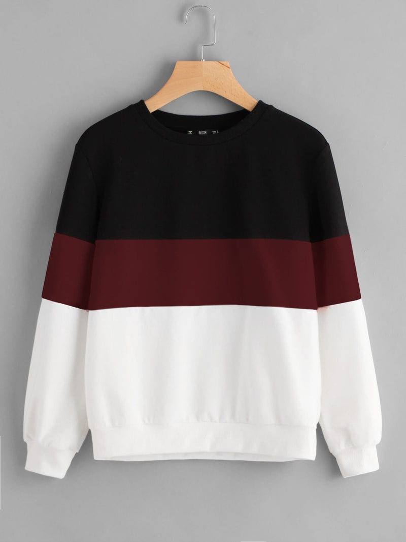 Cut And Sew Pullover - INS | Online Fashion Free Shipping Clothing, Dresses, Tops, Shoes