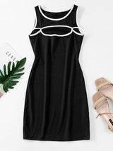 Cutout Binding Bodycon Tank Dress - INS | Online Fashion Free Shipping Clothing, Dresses, Tops, Shoes