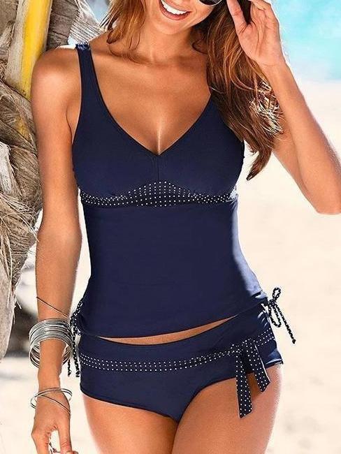 Drawstring Strap New Split Swimsuit - Swimsuits - INS | Online Fashion Free Shipping Clothing, Dresses, Tops, Shoes - 02/04/2021 - 2XL - 3XL
