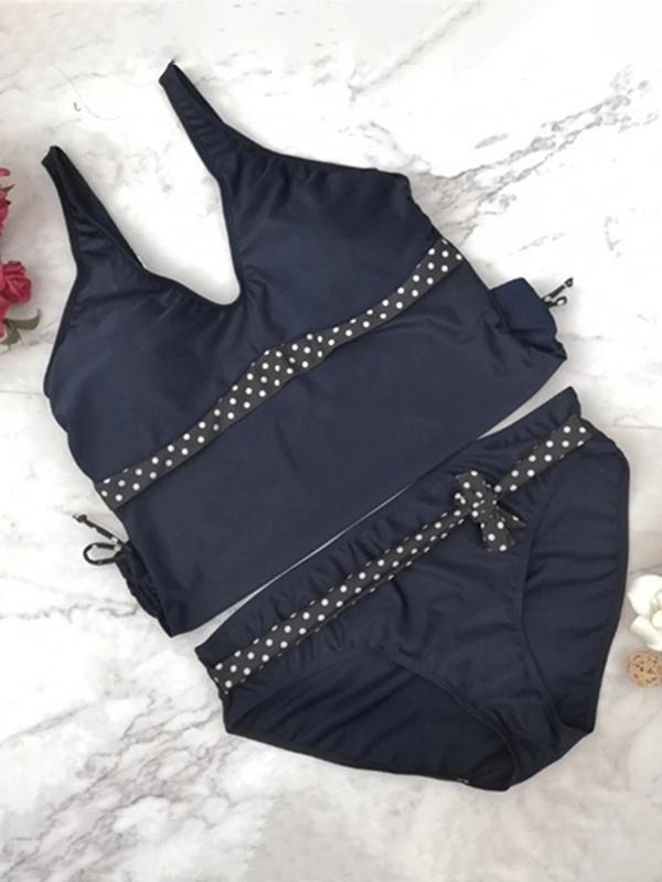 Drawstring Strap New Split Swimsuit - Swimsuits - INS | Online Fashion Free Shipping Clothing, Dresses, Tops, Shoes - 02/04/2021 - 2XL - 3XL