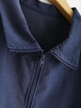 Dual Pocket Drawstring Hem Jacket - INS | Online Fashion Free Shipping Clothing, Dresses, Tops, Shoes