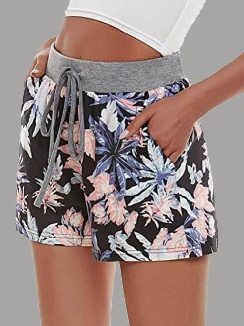 Elastic Waist Fitness Casual Shorts - Shorts - INS | Online Fashion Free Shipping Clothing, Dresses, Tops, Shoes - 11/06/2021 - Color_Black - Color_Blue