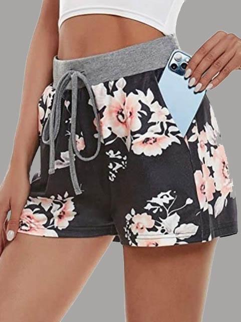 Elastic Waist Fitness Casual Shorts - Shorts - INS | Online Fashion Free Shipping Clothing, Dresses, Tops, Shoes - 11/06/2021 - Color_Black - Color_Blue