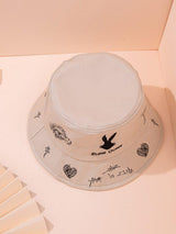 Embroidered Bucket Hat - INS | Online Fashion Free Shipping Clothing, Dresses, Tops, Shoes