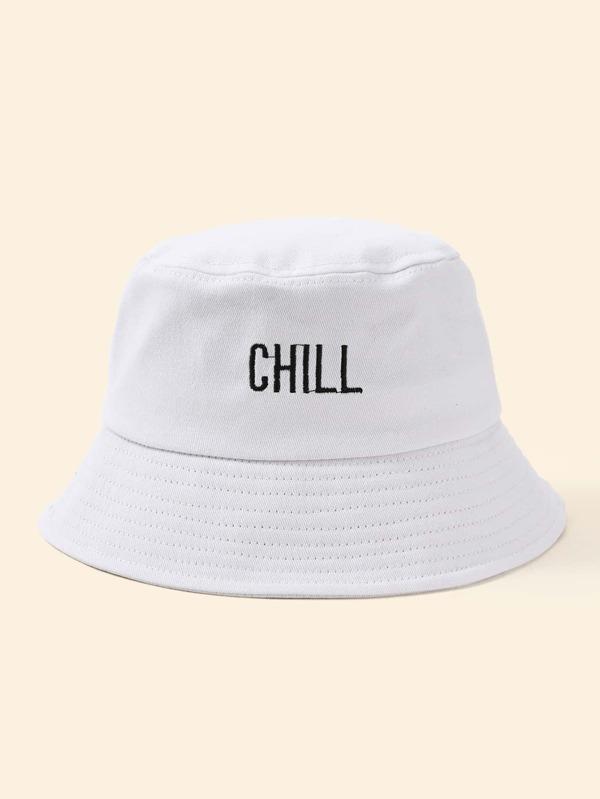 Embroidery Decor Bucket Hat - INS | Online Fashion Free Shipping Clothing, Dresses, Tops, Shoes