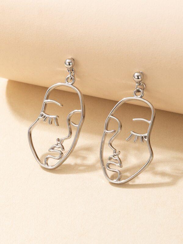 Face Design Drop Earrings - INS | Online Fashion Free Shipping Clothing, Dresses, Tops, Shoes