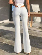 Fashion Hollow High Waist Wide-leg Pants - Pants - INS | Online Fashion Free Shipping Clothing, Dresses, Tops, Shoes - 20-30 - 21/06/2021 - Bottoms