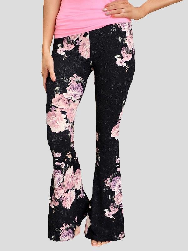 Fashion Printed Casual Micro Flared Pants - Pants - INS | Online Fashion Free Shipping Clothing, Dresses, Tops, Shoes - 10-20 - 22/06/2021 - Bottoms