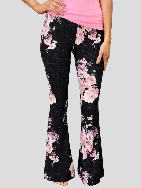 Fashion Printed Casual Micro Flared Pants - Pants - INS | Online Fashion Free Shipping Clothing, Dresses, Tops, Shoes - 10-20 - 22/06/2021 - Bottoms