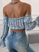 Fashion Tube Top Prnt Short Blouse - Blouses - INS | Online Fashion Free Shipping Clothing, Dresses, Tops, Shoes - 31/05/2021 - BLO210531290 - Blouses