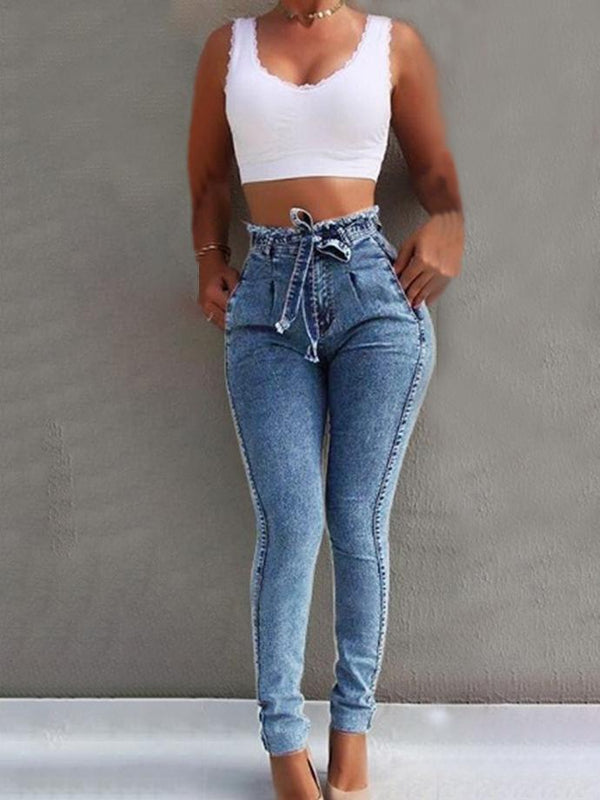 Fashion Women's Trousers Slim Fit Stretch Jeans - Jeans - INS | Online Fashion Free Shipping Clothing, Dresses, Tops, Shoes - 09/07/2021 - 20-30 - Bottoms