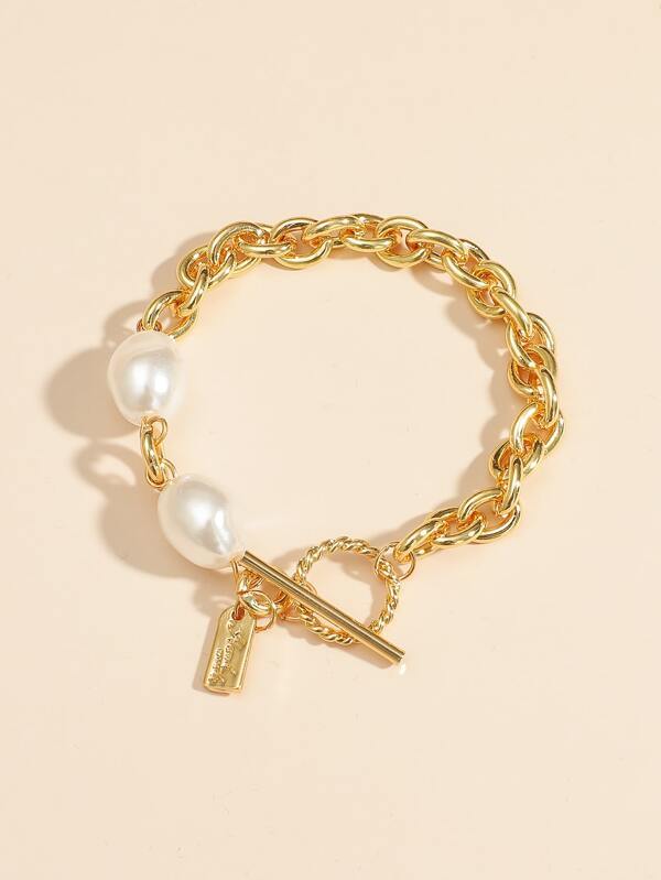 Faux Pearl Decor Bracelet - INS | Online Fashion Free Shipping Clothing, Dresses, Tops, Shoes