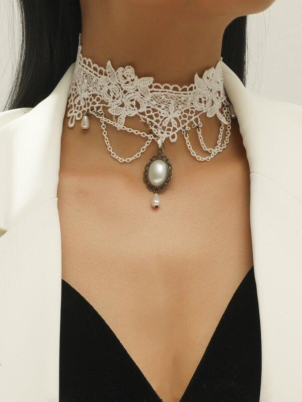 Faux Pearl Decor Choker - INS | Online Fashion Free Shipping Clothing, Dresses, Tops, Shoes