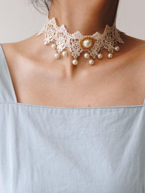 Faux Pearl Decor Necklace - INS | Online Fashion Free Shipping Clothing, Dresses, Tops, Shoes