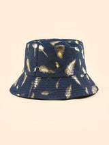 Feather Foil Print Bucket Hat - INS | Online Fashion Free Shipping Clothing, Dresses, Tops, Shoes