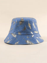 Feather Foil Print Bucket Hat - INS | Online Fashion Free Shipping Clothing, Dresses, Tops, Shoes