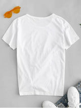 Figure Planet Print Short Sleeve T-shirt - INS | Online Fashion Free Shipping Clothing, Dresses, Tops, Shoes
