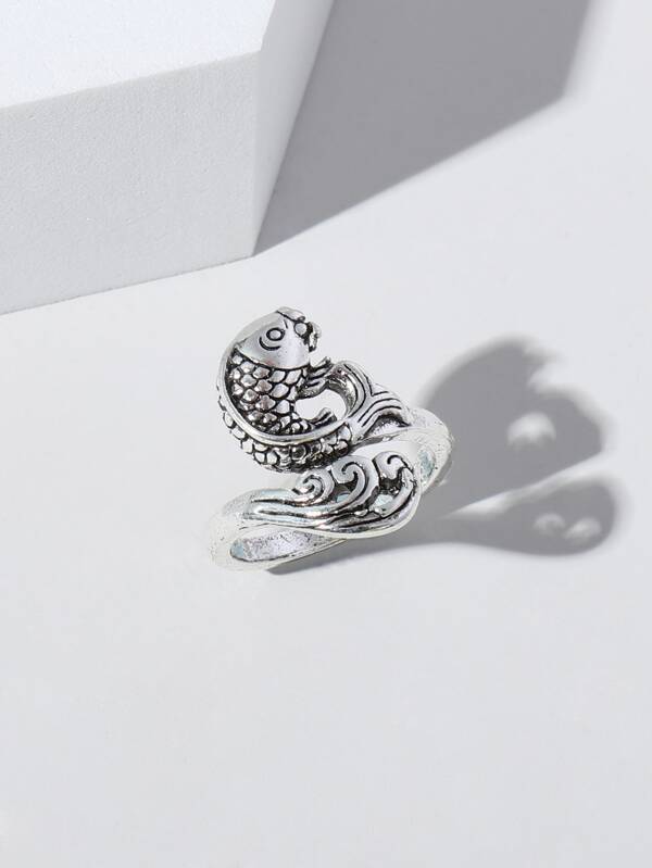 Fish Detail Cuff Ring - INS | Online Fashion Free Shipping Clothing, Dresses, Tops, Shoes