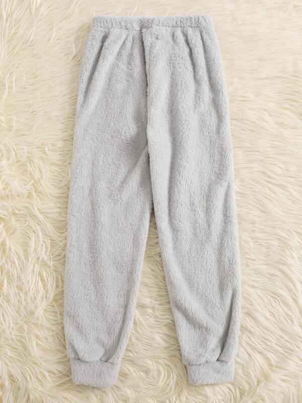 Flannel Solid Lounge Pants - INS | Online Fashion Free Shipping Clothing, Dresses, Tops, Shoes