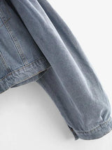 Flap Detail Button Up Jean Jacket - INS | Online Fashion Free Shipping Clothing, Dresses, Tops, Shoes