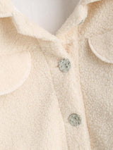 Flap Detail Pocket Teddy Coat - INS | Online Fashion Free Shipping Clothing, Dresses, Tops, Shoes