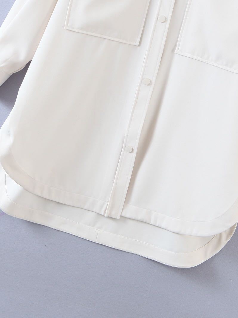 Flap Pockets Drop Shoulder Boyfriend Overshirt Without Belt - INS | Online Fashion Free Shipping Clothing, Dresses, Tops, Shoes