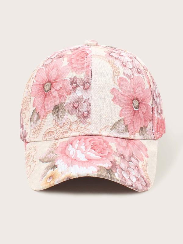 Floral Pattern Baseball Cap - INS | Online Fashion Free Shipping Clothing, Dresses, Tops, Shoes