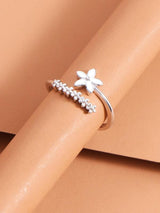 Flower Cuff Ring - INS | Online Fashion Free Shipping Clothing, Dresses, Tops, Shoes