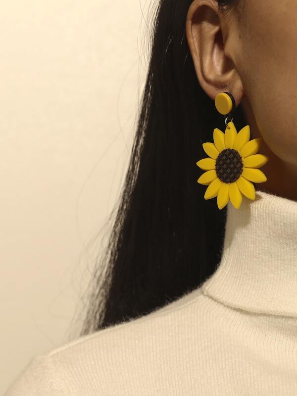 Flower Drop Earrings - INS | Online Fashion Free Shipping Clothing, Dresses, Tops, Shoes