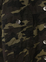 Frayed Hem Camouflage Button Up Cargo Jacket - INS | Online Fashion Free Shipping Clothing, Dresses, Tops, Shoes