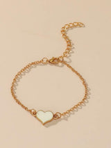 Heart Decor Chain Bracelet - INS | Online Fashion Free Shipping Clothing, Dresses, Tops, Shoes