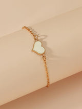 Heart Decor Chain Bracelet - INS | Online Fashion Free Shipping Clothing, Dresses, Tops, Shoes