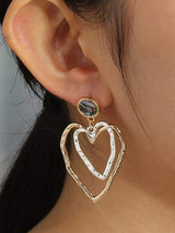 Heart Shape Earrings - INS | Online Fashion Free Shipping Clothing, Dresses, Tops, Shoes